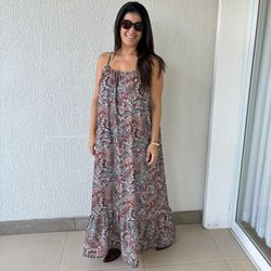 Vestido Feminino Longo Laris... - XICA STORE