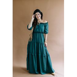 Vestido Feminino Longo com B... - XICA STORE