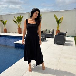 Vestido Feminino Malha com B... - XICA STORE