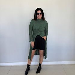 Bata Feminina Rendada Tricô ... - XICA STORE