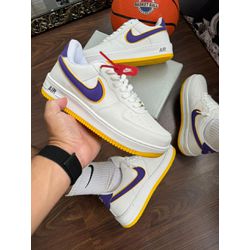 Tenis Nike Air Force Lakers Uva - [Código do Prod... - Xtreme Outlet