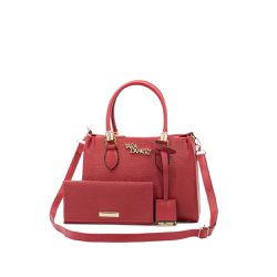 Kit Bolsa Feminina e Carteira Vermelha - YL Bag
