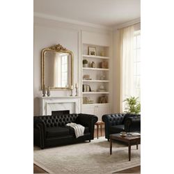  kit Sofá Chesterfield Duque 2 lugares 1,80 cm mai... - YASBELLY