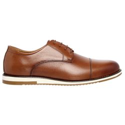 Sapato Casual Oxford Masculino Pontilhado Café - 1... - Yep Store