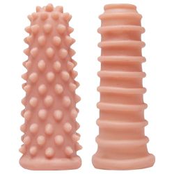 KIT CAPA DE DEDOS TEXTURIZADAS NUDE - 03209 - YESSEXSHOP