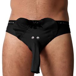 CUECA TROMBA DE ELEFANTE PRETA - 00263 - YESSEXSHOP