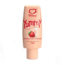 YUMMY ESQUENTA E ESFRIA SABOR MORANGO COM CHAMPAGN... - YESSEXSHOP