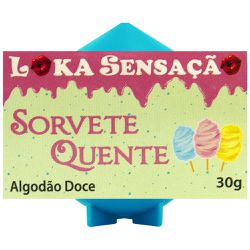 VELA BEIJÁVEL SORVETE QUENTE ALGODÃO DOCE - 01489 - YESSEXSHOP