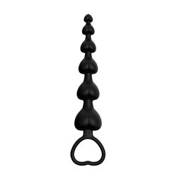 PLUG ANAL SILICONE ESCALONADO 6 CORAÇÕES - 02088 - YESSEXSHOP