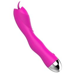 VIBRADOR PONTO G COM LÍNGUA PINK - 03035 - YESSEXSHOP