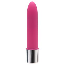 VIBRADOR PERSONAL MÉDIO AVELUDADO ROSA 14,5CM - 01... - YESSEXSHOP