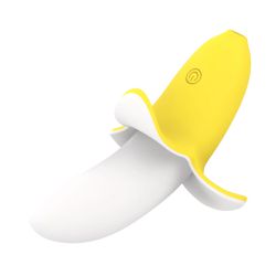 VIBRADOR BANANA YES AVELUDADO RECARREGÁVEL - 01909 - YESSEXSHOP