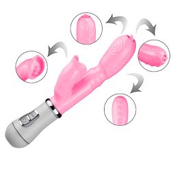VIBRADOR DE PONTO G & CLITÓRIS COM LÍNGUA NAS PONT... - YESSEXSHOP