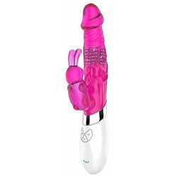 VIBRADOR RABBIT HALOY ROTATIVO ROSA EM JELLY - 020... - YESSEXSHOP