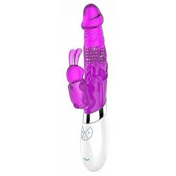 VIBRADOR RABBIT HALOY ROTATIVO ROXO EM JELLY - 003... - YESSEXSHOP