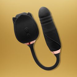 VIBRADOR E SUGADOR ROSA ENCANTADA RECARREGÁVEL - ... - YESSEXSHOP