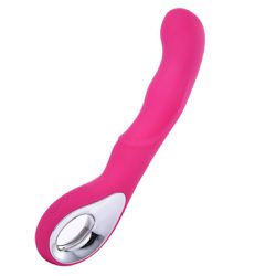 VIBRADOR PONTO G RECARREGÁVEL COM CURVATURA PINK -... - YESSEXSHOP