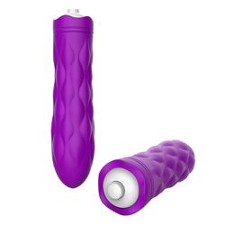 BULLET COM SILICONE METALASSÊ ROXO - 03163 - YESSEXSHOP