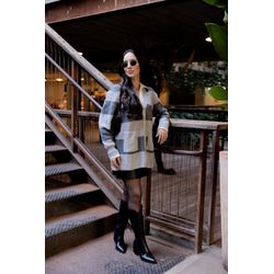 CARDIGAN TRICÔ XADREZ - 1673 - YOOUME STORE