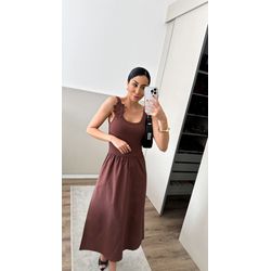 VESTIDO ALGODÃO BROCHE - 1852 - YOOUME STORE