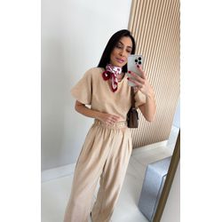 BLUSA LISTRAS MANGA BUFANTE - 1846.1 - YOOUME STORE