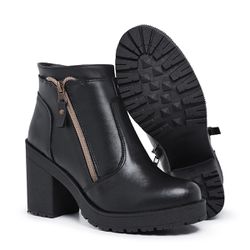 BOTA FEMININA SINTÉTICA PRETO - BOTA FEMININA SINT... - ZAFREM