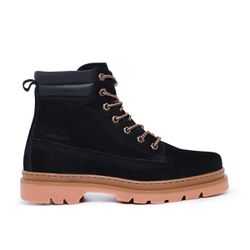 BOTA MASCULINA DE COURO NOBUCK PRETO - BOTA MASCUL... - ZAFREM
