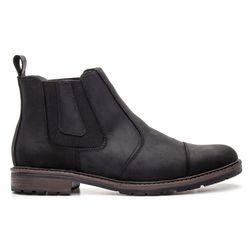 BOTINA MASCULINA COURO CHELSEA PRETO - BOTINA MASC... - ZAFREM