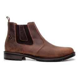 BOTA CHELSEA BOTINA MASCULINA EM COURO LEGÍTIMO CA... - ZAFREM