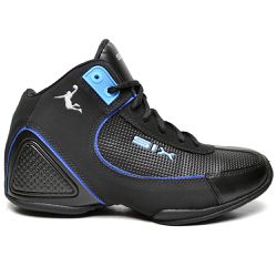 TÊNIS BASQUETE CHARGE PRETO COM AZUL - TÊNIS CHARG... - ZAFREM