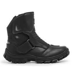 COTURNO MASCULINO BK COURO LEGÍTIMO PRETO - COTURN... - ZAFREM
