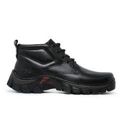 COTURNO MASCULINO COURO LEGÍTIMO PRETO - COTURNO D... - ZAFREM