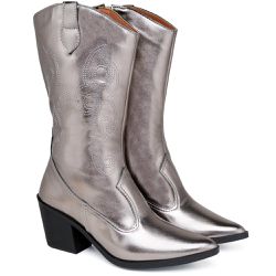 BOTA TEXANA WESTERN COUNTRY CANO MÉDIO METALIZADO ... - ZAFREM