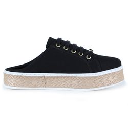 TÊNIS MULE LONA PRETO - TÊNIS LONA PRETO - ZAFREM
