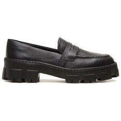 MOCASSIM OXFORD FEMININO PRETO LISO - MOCASSIM OXF... - ZAFREM
