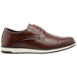 SAPATO MASCULINO SINTÉTICO CASTANHO - SAPATO MASCU... - ZAFREM