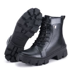 BOTA COTURNO FEMININO ASHER PRETO - COTURNO FEMINI... - ZAFREM