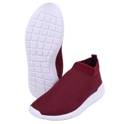 TÊNIS MEIA FEMININO BORDÔ - TÊNIS MEIA FEMININO BO... - ZAFREM