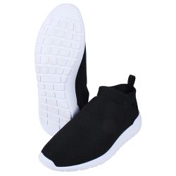 TÊNIS MEIA FEMININO PRETO E BRANCO - TÊNIS MEIA FE... - ZAFREM
