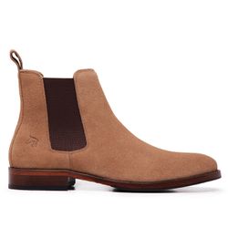 Bota Chelsea Clássica 7100 - Camurça Caramelo - ZEBOTINA