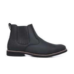 Botina 7005 - Crazy Horse Preto - ZEBOTINA