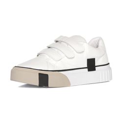 Kit dois tênis sneaker Branco Velcro e Tênis Chunky Eco