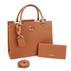 Kit Bolsa Feminina Castelo Madri Caramelo - Zuí Br... - ZUÍ BRASIL