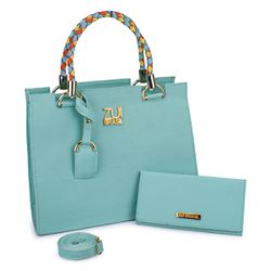 Kit Bolsa Feminina Castelo Relax Azul Turquesa - Z... - ZUÍ BRASIL