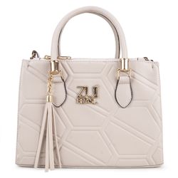 Bolsa Feminina Luxo Lorena Geométrico Off White Zu... - ZUÍ BRASIL