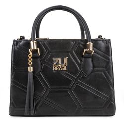 Bolsa Feminina Luxo Lorena Geométrico Preta Zuí Br... - ZUÍ BRASIL