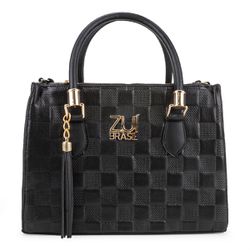 Bolsa Feminina Luxo Lorena Xadrez Preto Zuí Brasil... - ZUÍ BRASIL