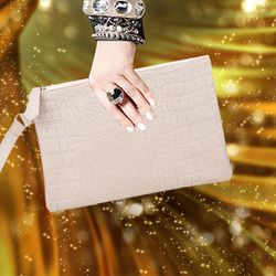 Bolsa Feminina Carteiro De Mão Festa Clutch Off Wh... - ZUÍ BRASIL