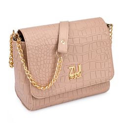 Bolsa Flap Croco Nude Zuí Brasil Nova Coleção - 12... - ZUÍ BRASIL