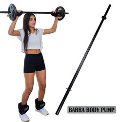 Barra Body Pump 1.30m Treino Musculação Zuí Brasil... - ZUÍ BRASIL